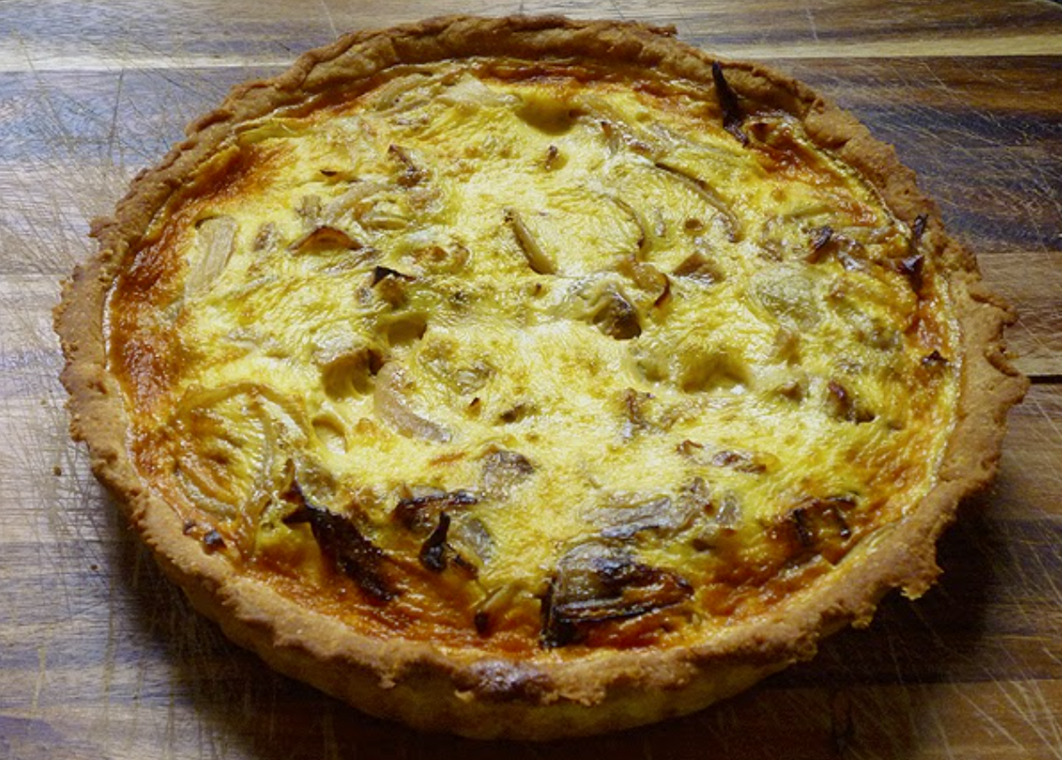 Sweet potato and caramelised onion Quiche (Gluten Free)
