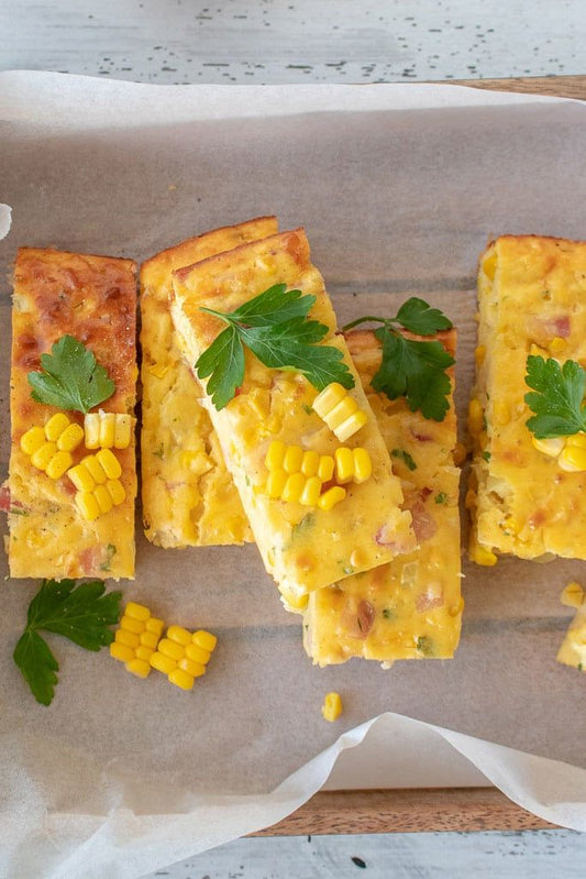 Corn, Cheese & Chive Mini Loaves (Gluten Free)