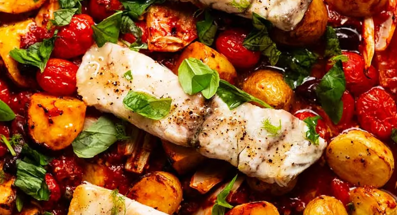 Mediterranean Fish Bake