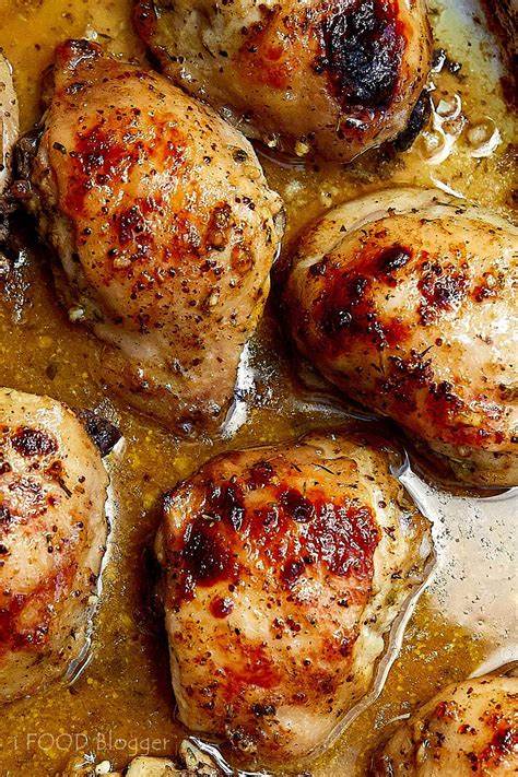 Baked Honey Mustard Chicken Thighs