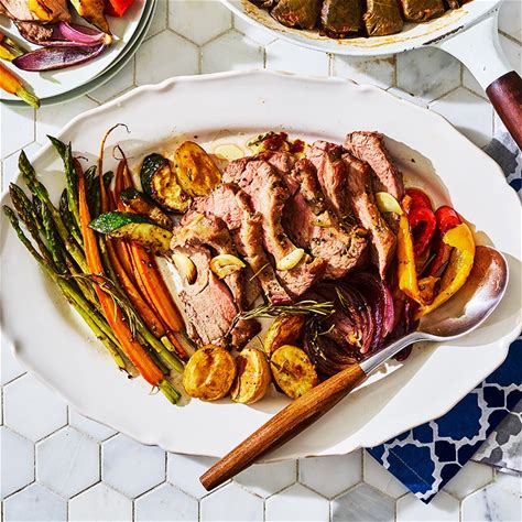 Lamb Rump and Baked Mediterranean Vegetables