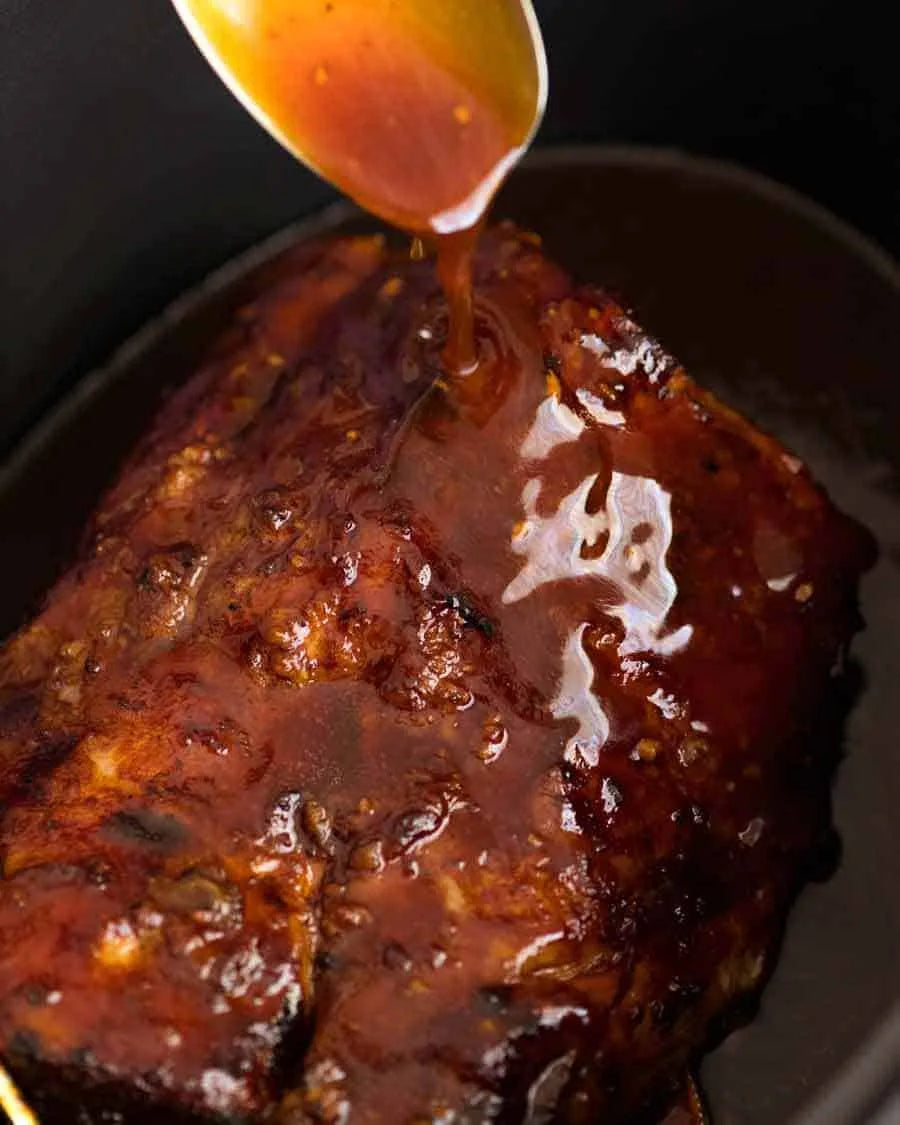 Slow Cooked Pork with a Honey Butter Crust