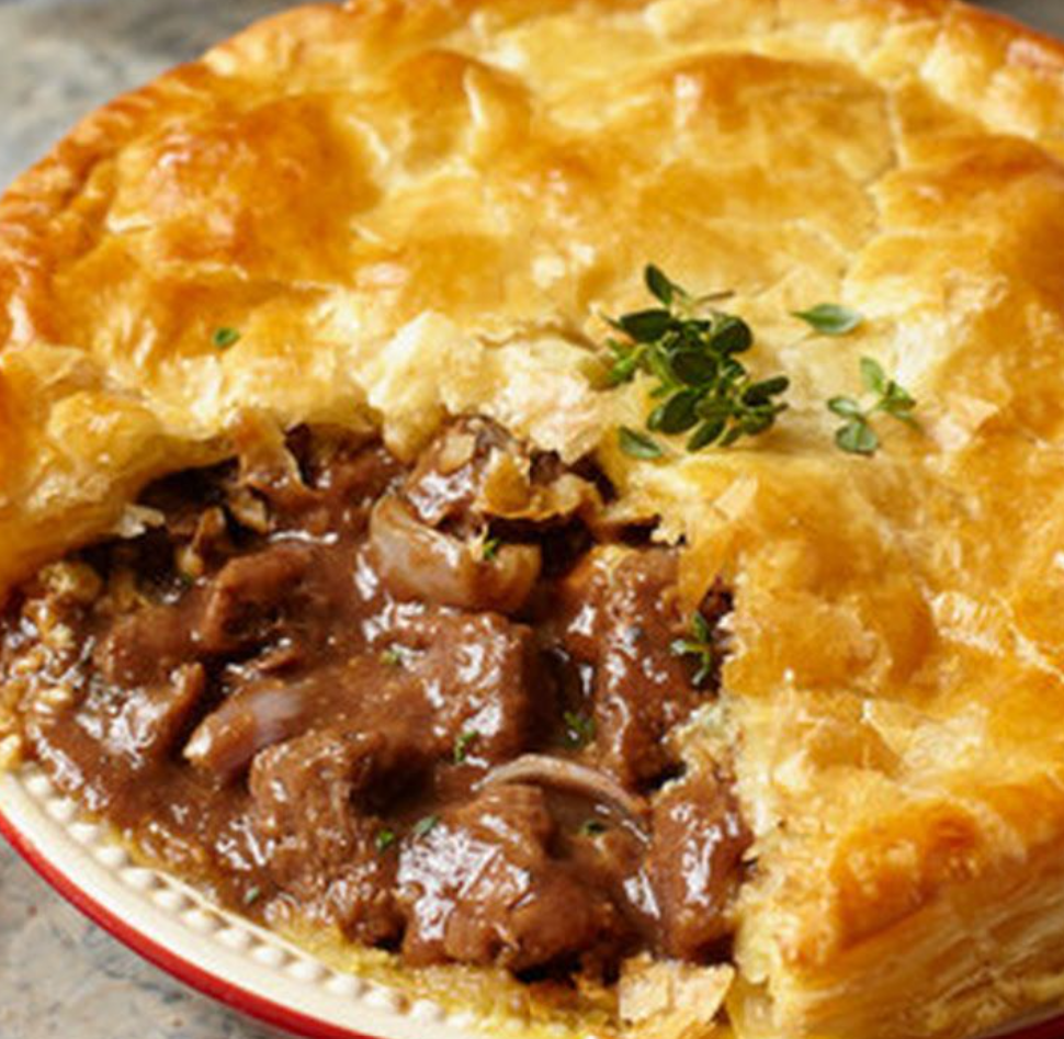 Braised Steak and Onion Pie