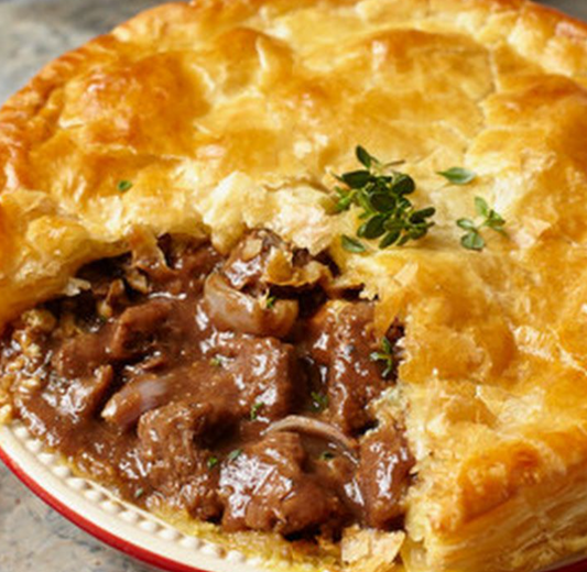 Braised Steak and Onion Pie (Gluten Free)