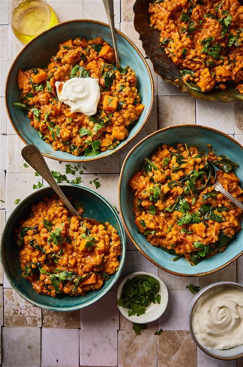 Sweet Potato & Spinach Dahl with Rice