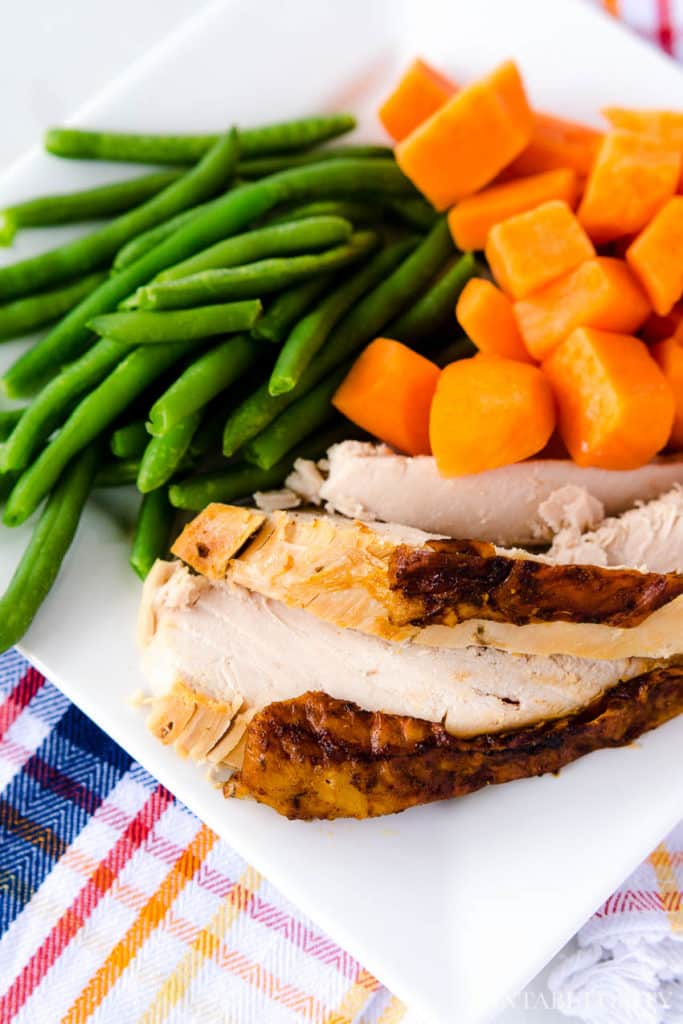 Turkey Breast with Gluten Free Sage and Cranberry Stuffing bake and Gravy