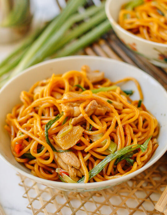 Pork & Veg Hokkien Noodles with Sesame Miso Sauce