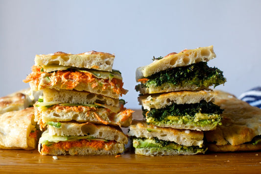 Chicken, Avocado and Cheese Focaccia